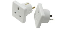 Mercury 429.906 2300W European Schuko Socket EU & AU Twin Pack Travel Adaptors