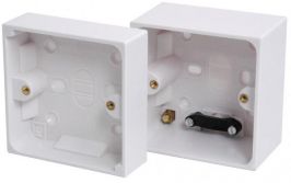 Mercury 429.923 Electrical Socket Back Box Surface Mount 25mm Single Gang Switch