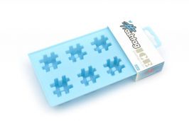 Dunk HIC1BLU Silicone Ice Cube Tray Makes Six 'Hashtag' Ice Cubes Novelty Gift