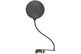 Citronic 188.004 Dual Ultra Fine Mesh Flexible Neck Microphone Pop Screen - New
