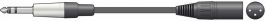 Chord 190.048 High Quality Durable PVC Classic 6.3mm TRS Jack to XLRM 1.5m Leads