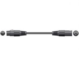 Chord 190.101 XLR-F to XLR-M Classic Black Microphone Cable 6.0 Metres - New