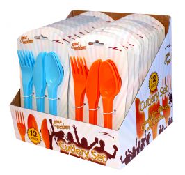 BoyzToys 12 Pack Durable Plastic Cutlery Set  RY690