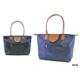KS Brands BB0798 Front Zip Fastening Tote Shopper Bag 3 Colours - New