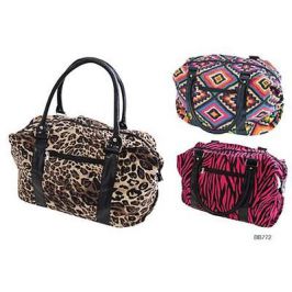 KS Brands BB0772 Spacious Fashion Travel Bag Assorted Designs and Colours - New