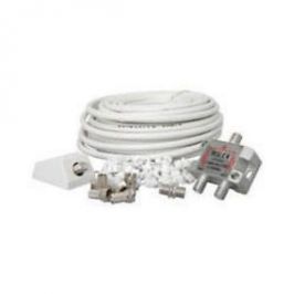 Satellite Coaxial Splitter 15m Extension Multi Room Kit