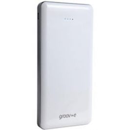 Groov-e GVCH12000 Portable Battery Charger With Dual USBs 12000mAh White - New