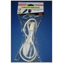 Omega 21005 HOT IEC Mains Plug Power Connector Cable Lead 13A Amp Fuse White New