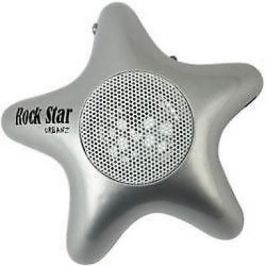 Urbanz Rockstar Rechargeable iPod Mp3 Speakers - Silver