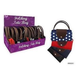KS Brands BB0660 Womans Folding Handbag Shopper Black Red Navy Assorted Colours