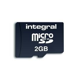 Integral Micro SD Memory Card 2GB + Full Size Adaptor