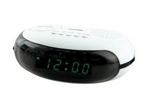 Lloytron J412 Bolero AM FM LED Radio Alarm Clock White