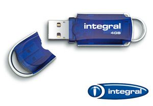 Integral Courier 4Gb USB 2.0 Memory Stick Flash Drive