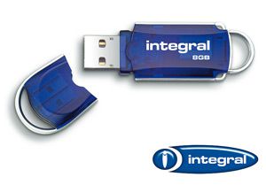 Integral Courier 8Gb USB 2.0 Memory Stick Flash Drive