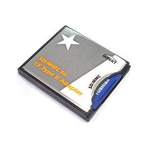 SD Secure Digital Card CF Compact Flash Type II Adapter