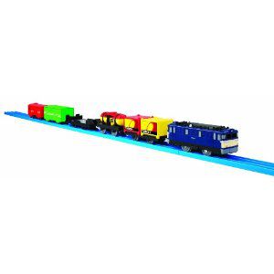 Tomy 85115 Tomica Toy Long Cargo Train 5 Carriages Batter Powered Motorised New