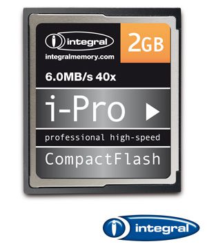 Integral i-Pro 40x 2Gb Compact Flash Camera Memory Card