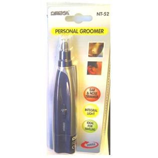 Omega 20652 Ear Nose Eyebrow Nasal Hair Personal Trimmer Clipper Battery Power