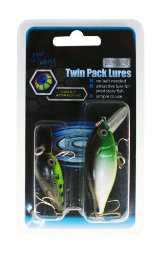 Boyz Toys RY277 Twin Pack of Highly Effective Fishing Lures No Bait Needed - New