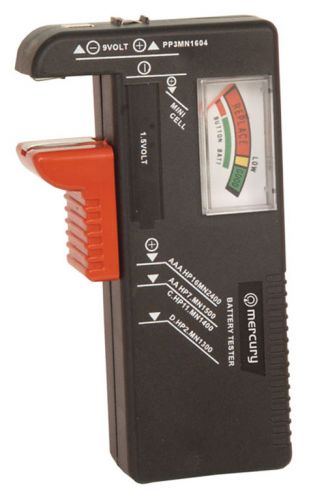 Mercury 690.393 Analogue Display Universal Battery Tester AA/AAA/C/D/9V PP3 New