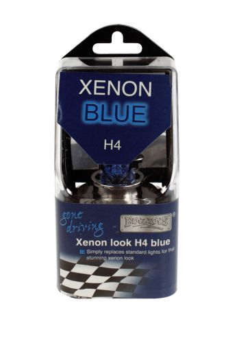 BoyzToys H4 Blue Xenon Look Headlight Bulb RY302