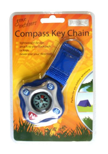 Boyz Toys RY362 Gone Outdoors Compass Keychain 2 in 1 Useful Camping Tool - New