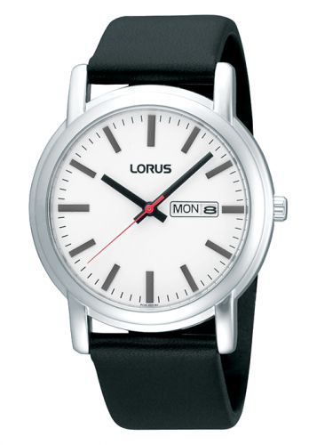 Lorus RH325AX9 Mens Analogue Leather Strap Date Display Wrist Watch Water Proof