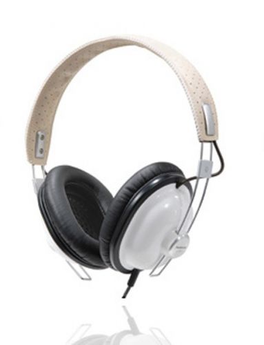 Panasonic RP-HTX7 Full Over Ear Stereo Retro Headphones 40mm Driver New - White