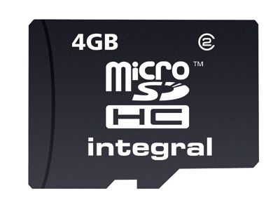 Integral Micro SD Memory Card 4GB + Mini & Full Adaptor