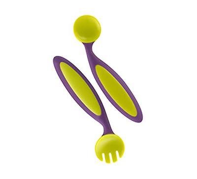 Boon Benders Toddler Knife & Spoon in Purple/Green B348