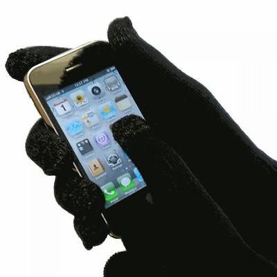 IGGI 4657 Completely Touch Screen Compatible Warm and Snug Black Gloves - New