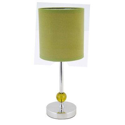 Lloytron L2104 14" 35cm 40w E14 Stem Contemporary Steel Table Desk Lamp - Green