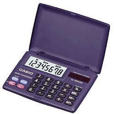 Casio Solar Pocket Calculator Euro Currency Convertor