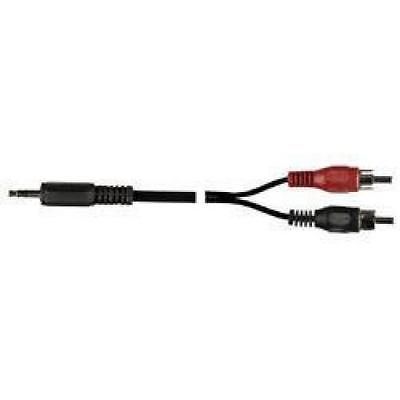 5m 3.5mm Stereo Headphone Jack Plug to 2 Phono Lead