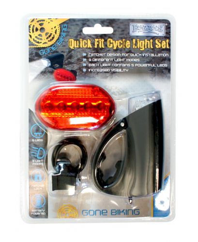 BoyzToys RY577 Quick Fit Bicycle Light Ratchet Design with 5 Powerful LEDs - New