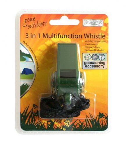 BoyzToys RY431 Gone Outdoors 3 in 1 Thermometer Compass Whistle Essentials - New