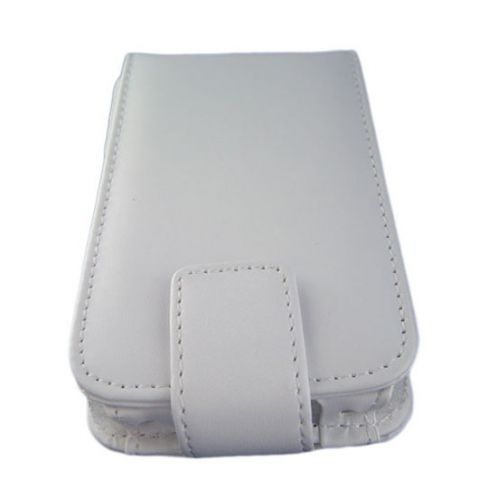 White Leather Flip Case for Nokia N97 Mobile Phone