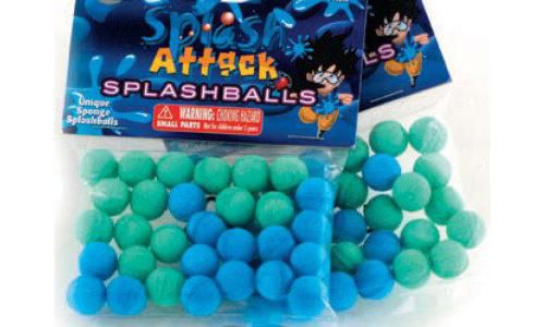 Splash Attack TU60015 Splash Balls Pack of 30 Sponge, 50 Calibre Splash Balls