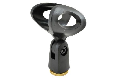 QTX 188.142 Flexible Grip Plastic Mic Holder 30mm with 5/8" Thread Black - New