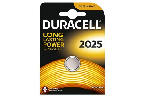 Duracell 656.993UK High Quality CR2025 Lithium Coin Cell Battery Card of 1 New