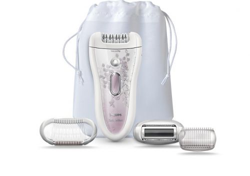 Philips HP6577 Battery Operated Satin Perfect Hair Removal Wet And Dry Epilator