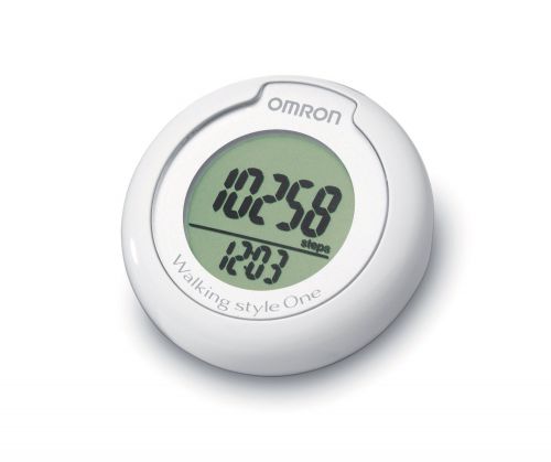 Omron HJ152 Step Counter Pedometer Hip Mounted Auto Daily Reset Fitness - White