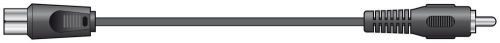 AV Link 112.166UK Sega Mega Drive RF Cable Lead 2m RF Plug to RCA Male - Black