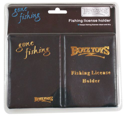 Boyz Toyz RY272 Gone Fishing Angling License Protector Holder Carry Wallet Case