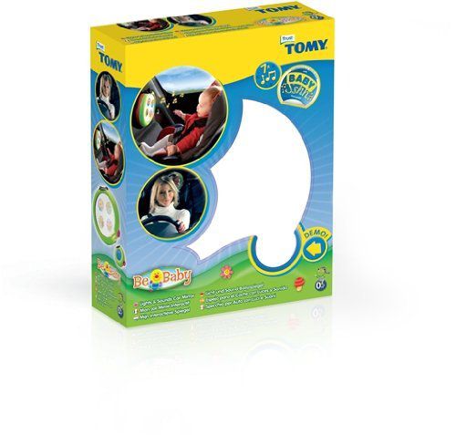 Tomy 71298 Infants Baby In Car Entertainment Lights and Sounds Mirror Remote New