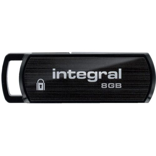Integral Secure Encrypted 8Gb USB Stick Drive Password
