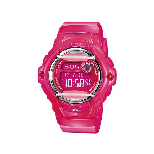 Casio BG169R Shock Water Resistant Baby G Digital Wrist Watch World Time - Pink