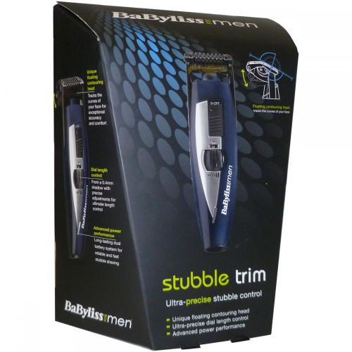 Babyliss 7863U For Men Cordless 'Stubble Control' Adjustable  Beard Trimmer New