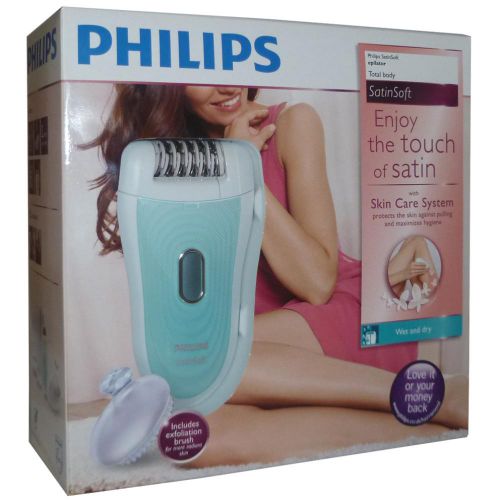 Philips HP6521 Battery Operated Wet And Dry Epilator Set Fully Washable - White