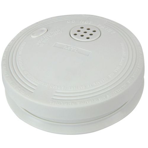 Mercury 350.118 Ionisation Home Office Smoke Detector Alarm Battery Included New